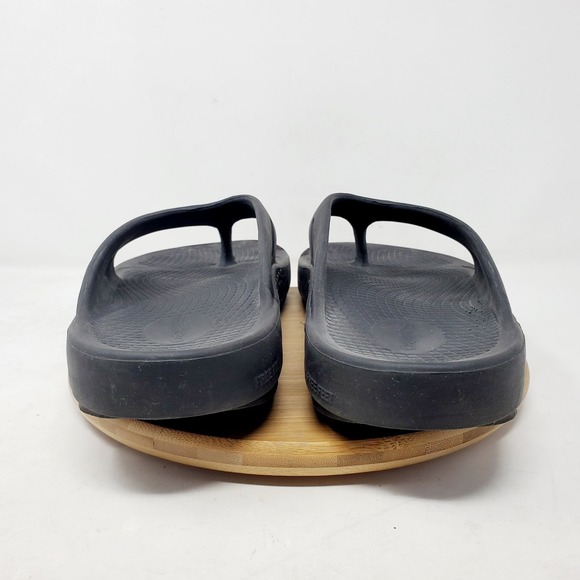 Oofos Ooriginal Sandals Men 13 Black Thong Flip Flop Recovery Sport Slip On Shoe main image 5